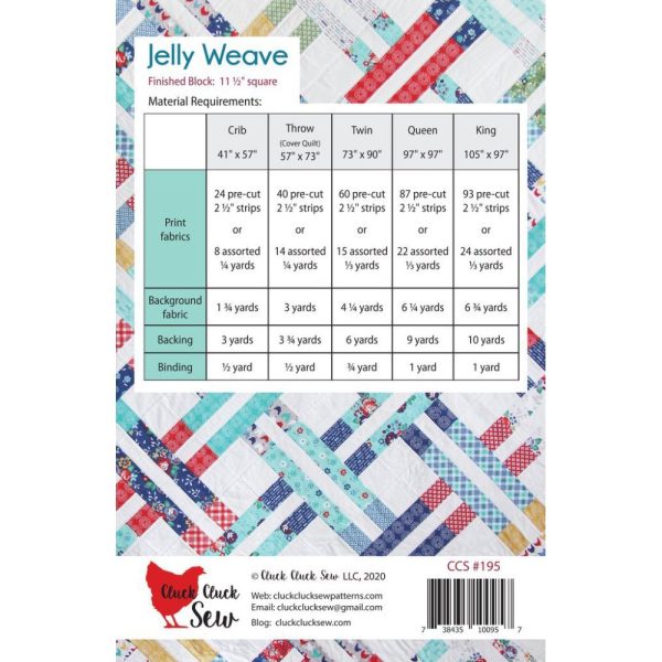 Jelly Weave Quilt Pattern Sale - Image 3