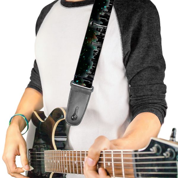 Guitar Strap - Seattle Vivid Skyline Space Dust Online Hot Sale - Image 2