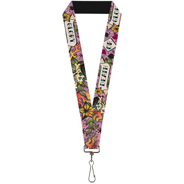 Lanyard - 1.0  - Death or Glory Pink For Discount