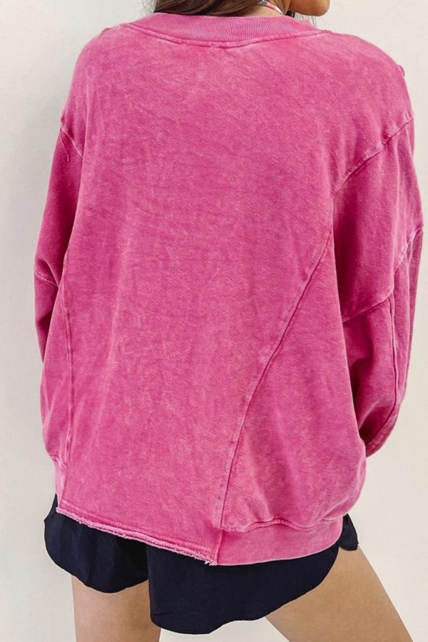 Hazel Blues® |  Round Neck Long Sleeve Sweatshirt Online - Image 2