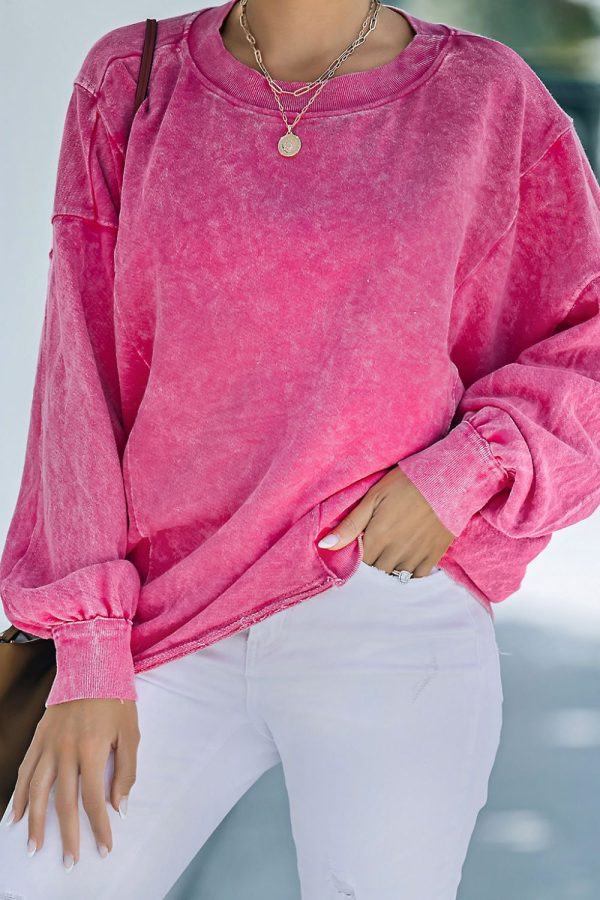 Hazel Blues® |  Round Neck Long Sleeve Sweatshirt Online - Image 4